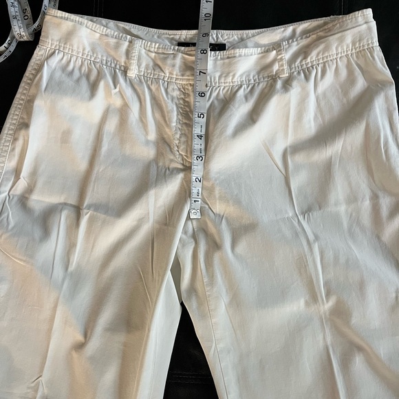 COPY - THEORY Pants Wide Leg  Cotton Ivory/White  Size 6 - Picture 6 of 16